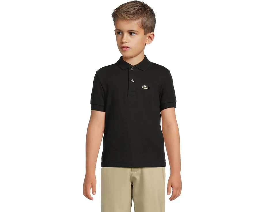 Детское поло Lacoste Kids Petit Pique из хлопкового пике с вышитым крокодилом