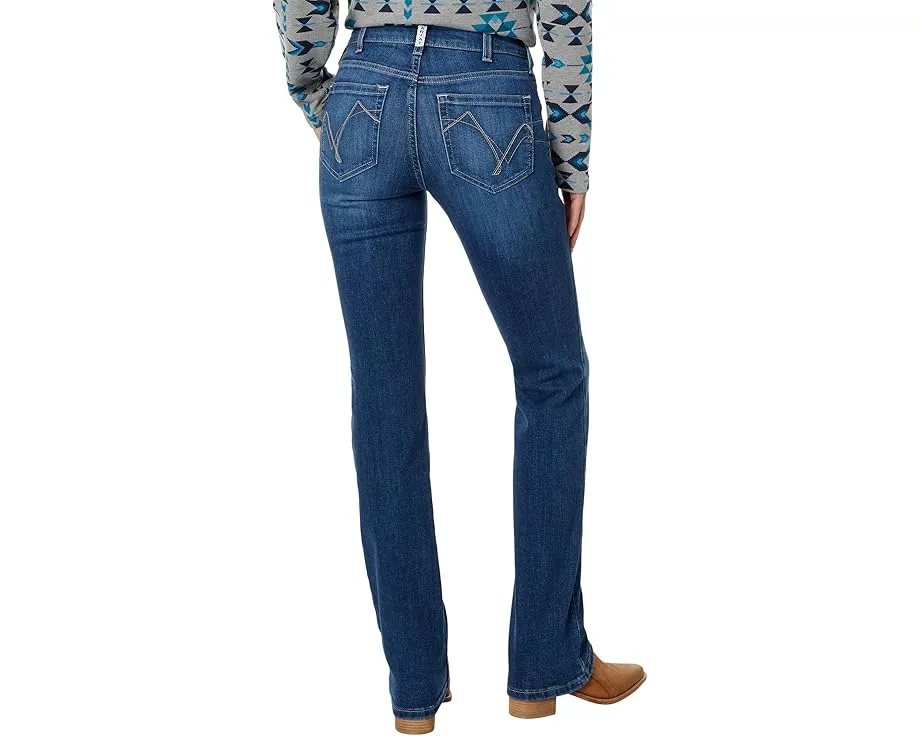 Ariat Real Perfect Rise джинсы Abby Straight Leg с переработанным материалом