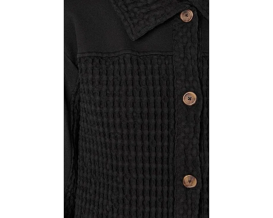 Оверсайз шакет из смесовых материалов с длинным рукавом Mod-o-doc