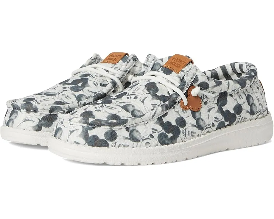 Детские кеды Hey Dude Kids Wally Mickey Mouse Print с принтом Микки Мауса