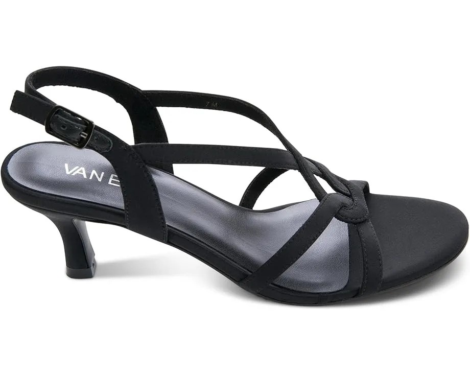 Босоножки Monde на низком каблуке от Vaneli с квадратным носком