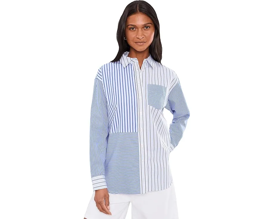 Свободная полосатая рубашка из бродклота Lauren Ralph Lauren