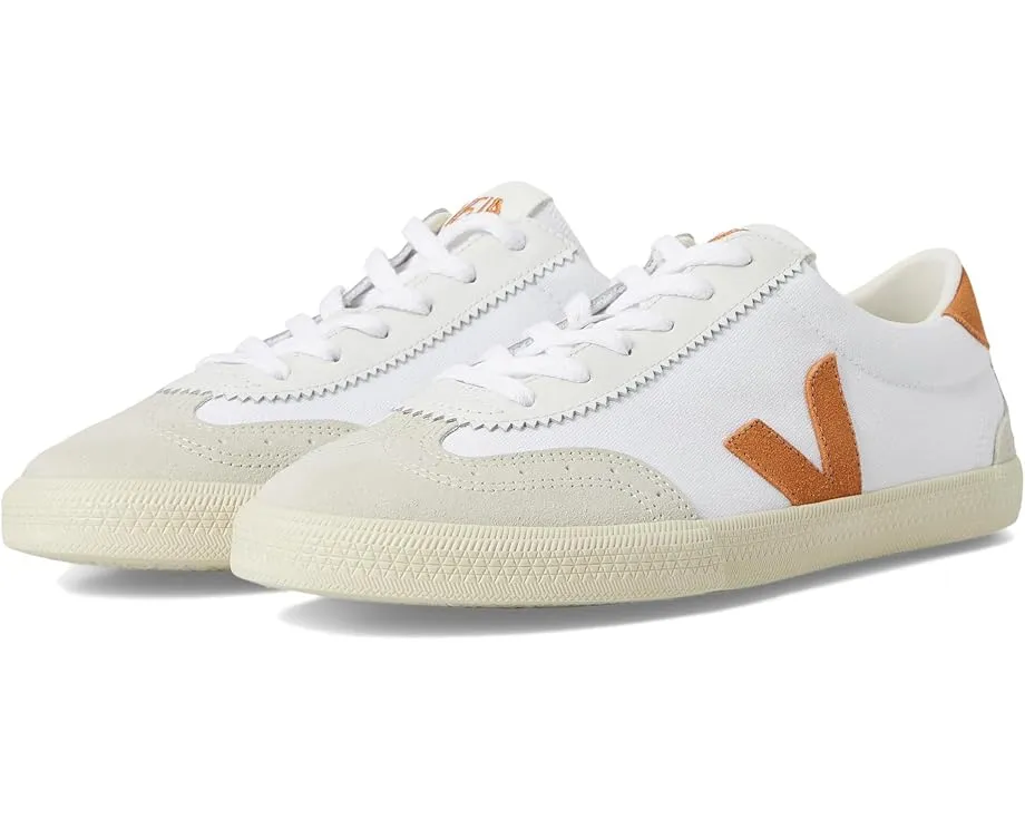 Кроссовки VEJA Volley из кожи с круглым носком и резиновой подошвой