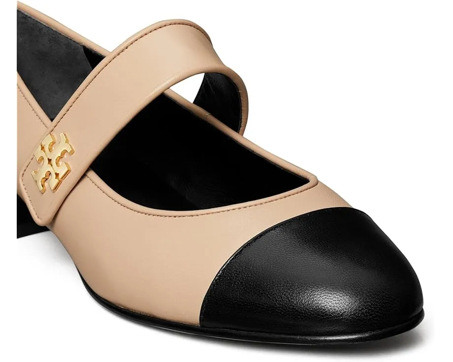 Туфли Tory Burch Cap-Toe Mary Jane Heel Ballet 25mm с контрастным носком