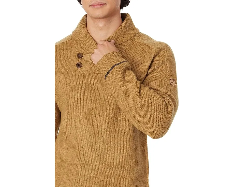 Fjällräven свитер Lada из шерсти ягненка с воротником шалькой