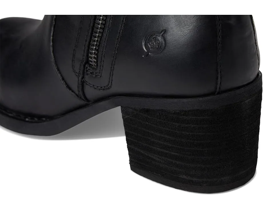 Ботильоны Born Rigby из итальянской кожи в мотовеянии с боковой молнией