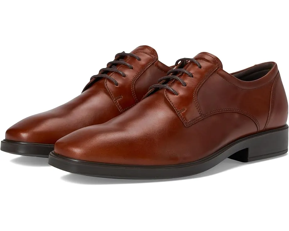 Оксфорды ECCO Milan Plain Toe с перфорацией и технологией ECFS