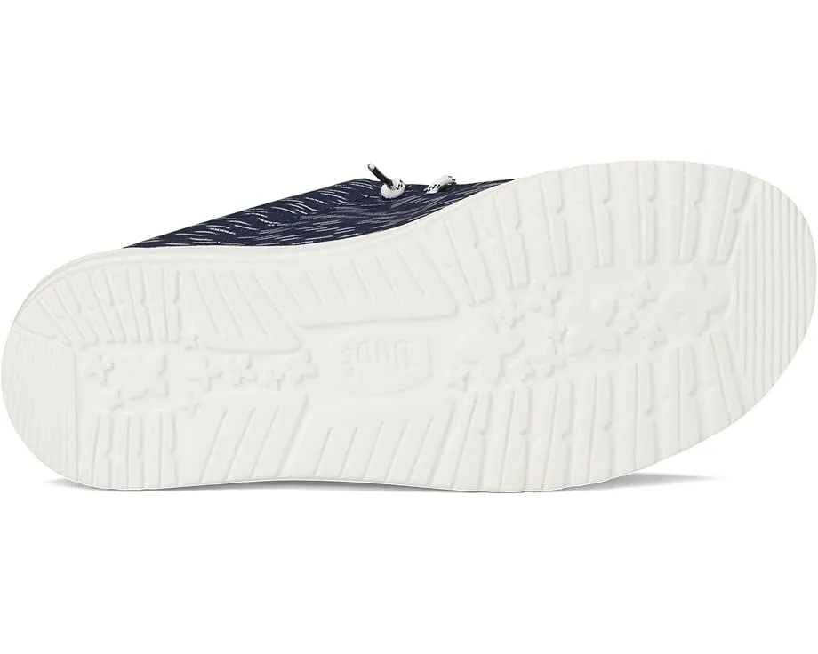 Кроссовки Hey Dude Wally Slip Jersey Jacquard с дышащим верхом и технологией Flex & Fold