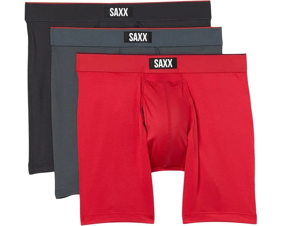 3 пары боксеров SAXX UNDERWEAR Multi-Sport Mesh с технологией BallPark Pouch