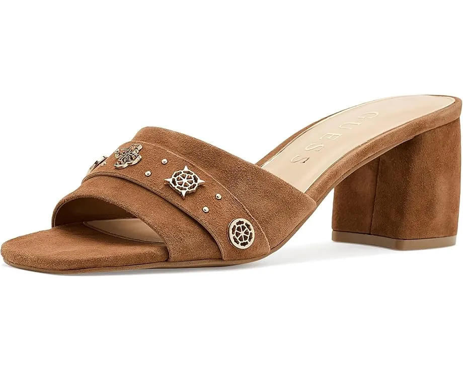 Босоножки на каблуке Gauri с квадратным носком и замшевым верхом от GUESS