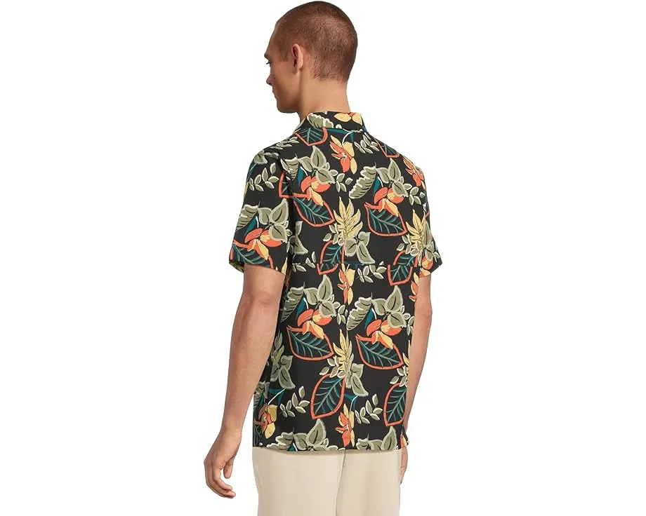 Columbia Tech Trail Utility Printed Woven Short Sleeve с защитой UPF 50 и карманами