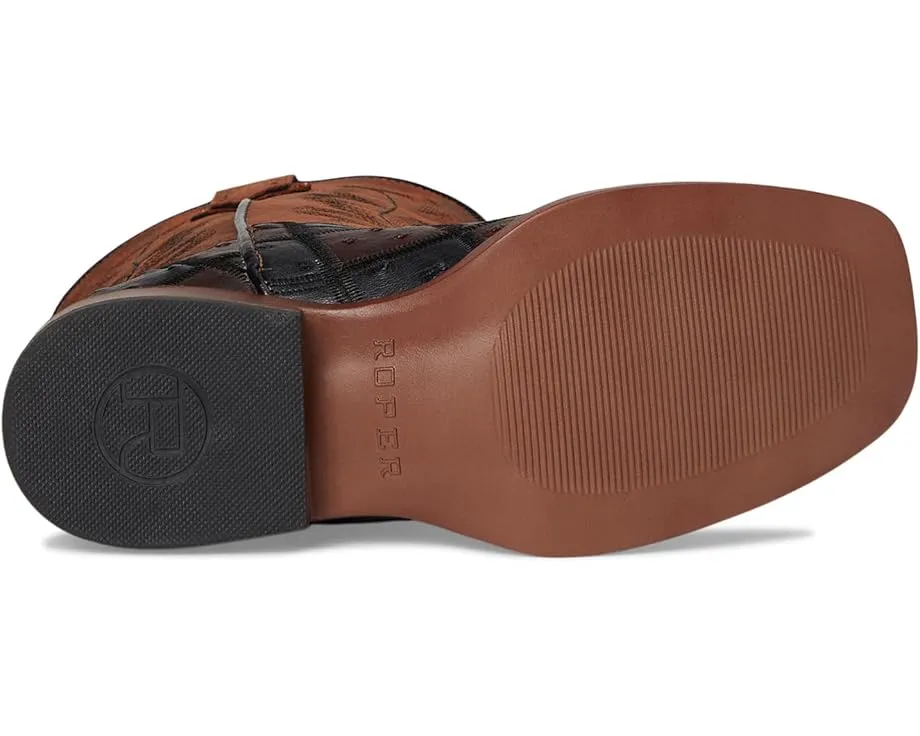 Ботильоны Bird Blocks с аппликацией под страуса Roper