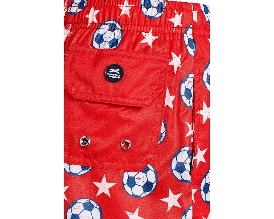 Детские плавки Soccer Swim Trunks от ChalkTalk SPORTS с футбольным дизайном
