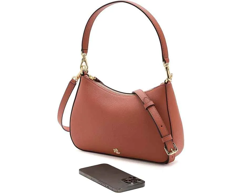 Сумка Lauren Ralph Lauren Crosshatch Leather Medium Danni Bag из телячьей кожи