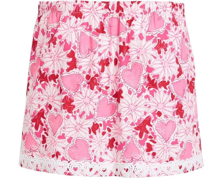 Lilly Pulitzer Kids шорты-юбка Mini Michelina с эластичной талией и цветочным принтом