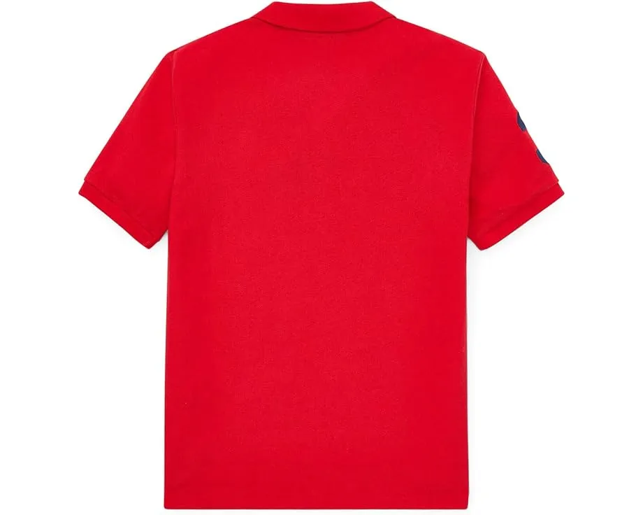 Хлопковая поло из сетки с большим пони Polo Ralph Lauren для маленьких детей