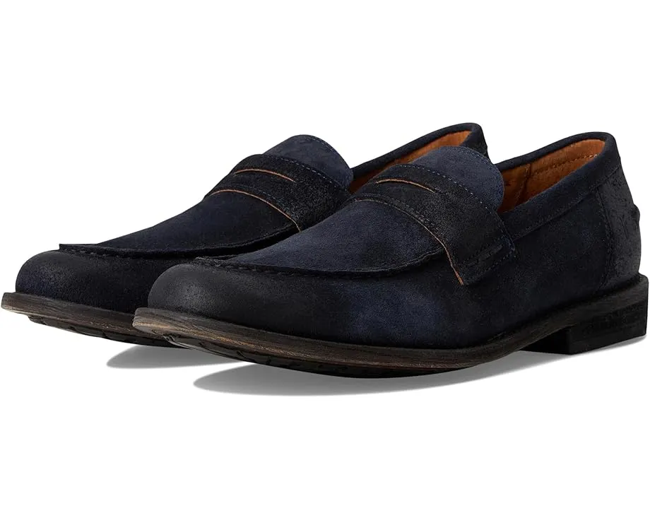 Мокасины Tyler Flex Penny из премиальной кожи с круглым носком и квадратным каблуком