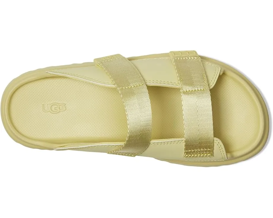 Детские шлепанцы UGG Goldenglow Slide с ремешками из переработанных материалов