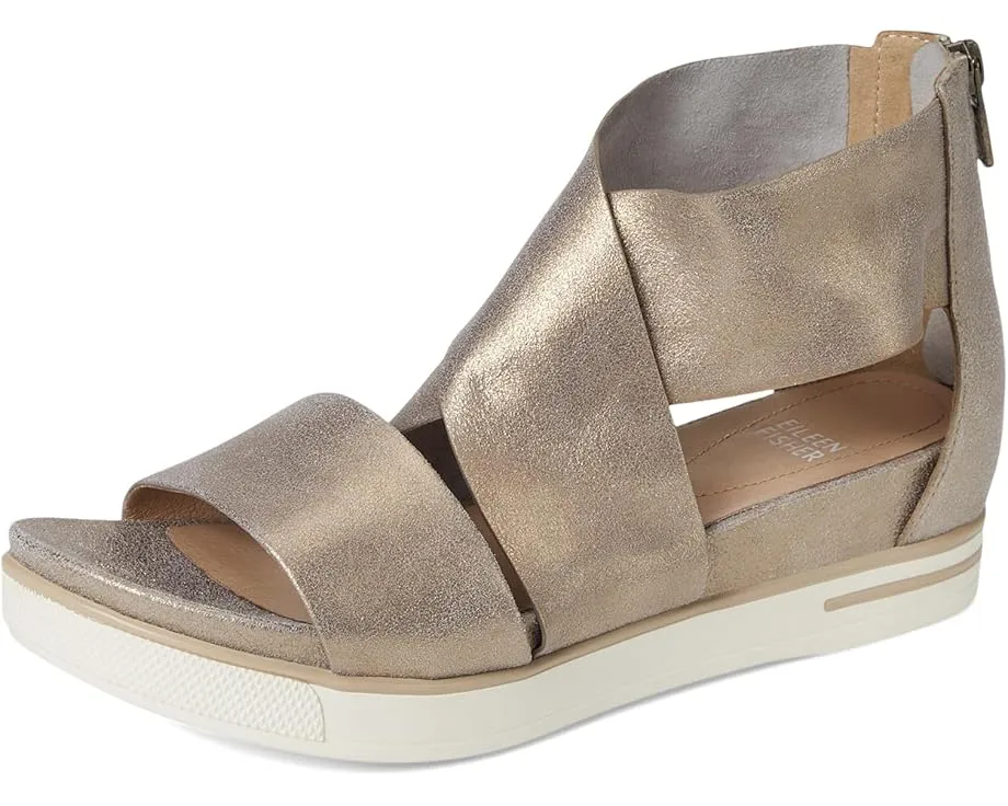 Сандалии Eileen Fisher Sport с открытым носком и застежкой-молнией