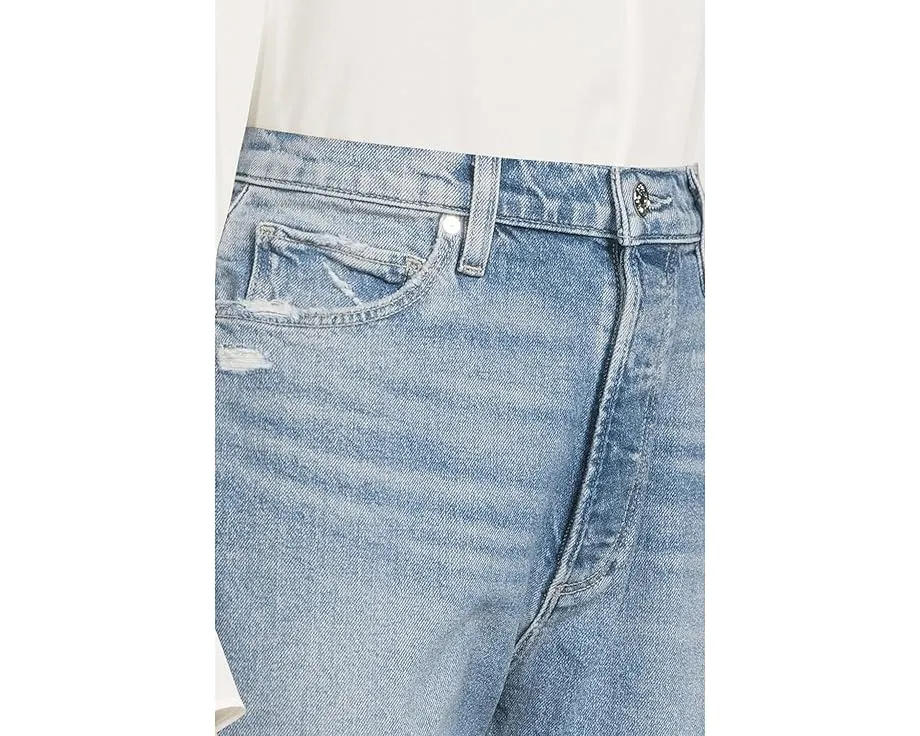 Джинсы Paige Sawyer с застежкой на пуговицах и прямым укороченным кроем