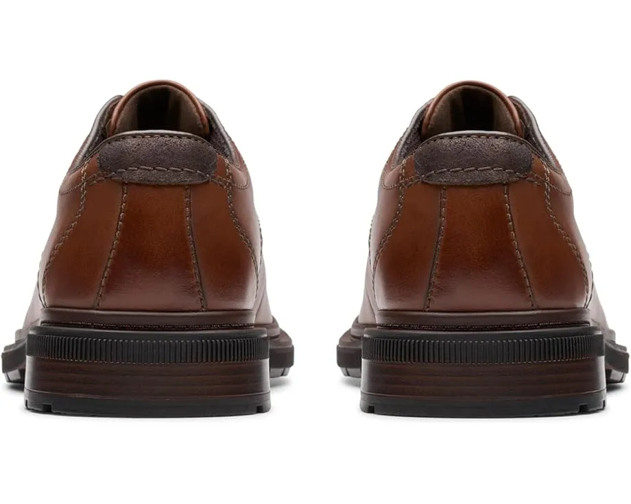 Дерби Clarks Burchill Derby из гладкой кожи темно-коричневые