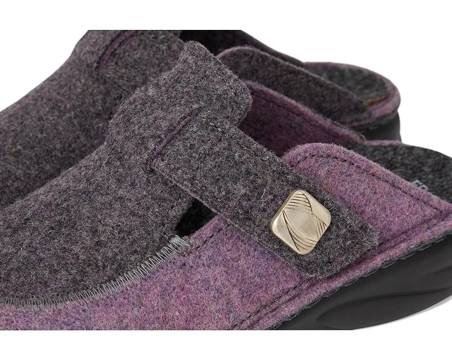 Войлочные клоги Finn Comfort Antholz Lila Doublefilz из шерсти с терморегуляцией