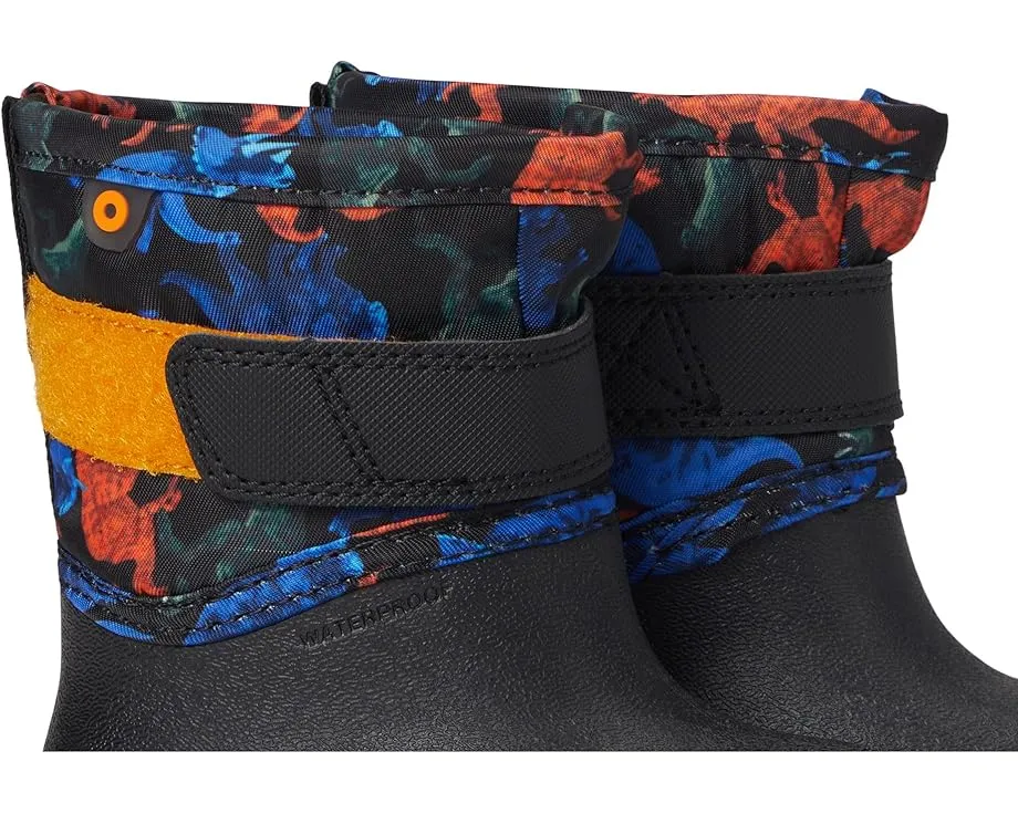 Детские сапоги Bogs Kids Baby Snow Shell с принтом динозавра и подкладкой из флиса