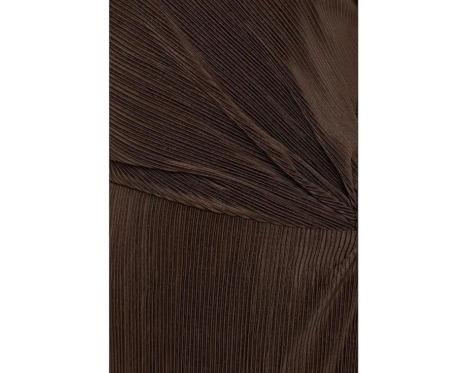 Платье Vince Directional Pleated Twist миди с драпировкой