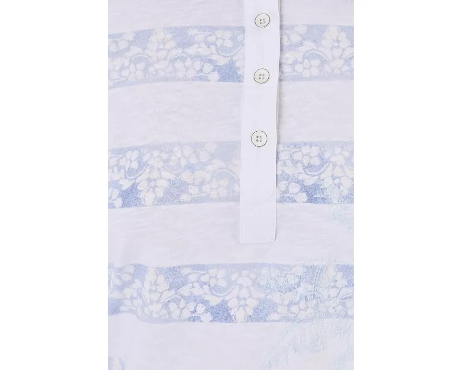 Топ Tommy Bahama с полосками и пуговицами из органического хлопка