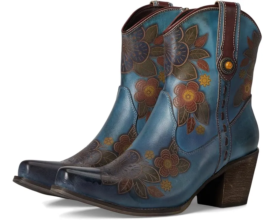 Ковбойские сапоги Cahoots с цветочным тиснением и бархатной подкладкой