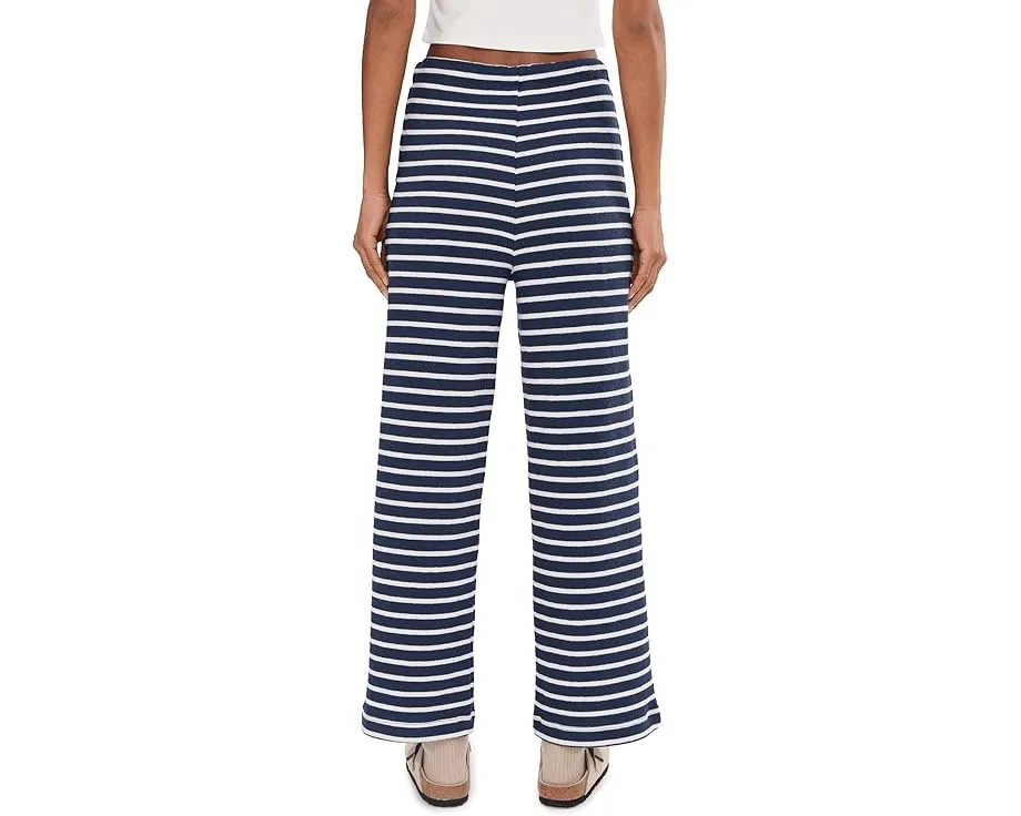 Брюки Livie Stripe Pants в полоску с широкими штанинами и поясом на шнурке