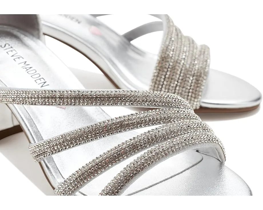 Детские сандалии Steve Madden Kids Haze с ремешками, украшенными стразами