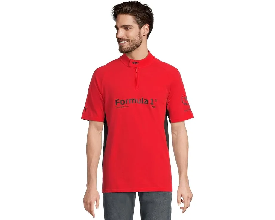 PUMA Поло Formula 1 Polo 75 Years из переработанных материалов с воротником