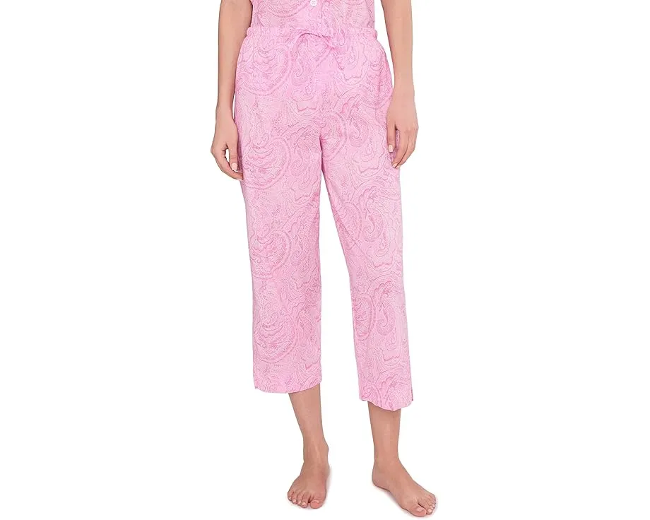 Пижамный комплект Lauren Ralph Lauren с короткими брюками и воротником с лацканами
