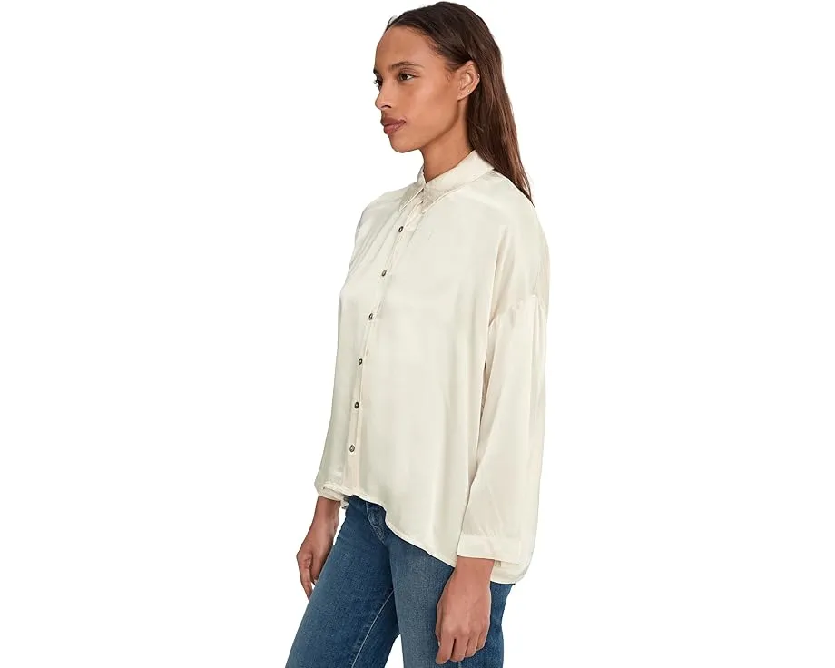 Рубашка Michael Stars Devin Dolman Button Up с длинными рукавами и асимметричным подолом