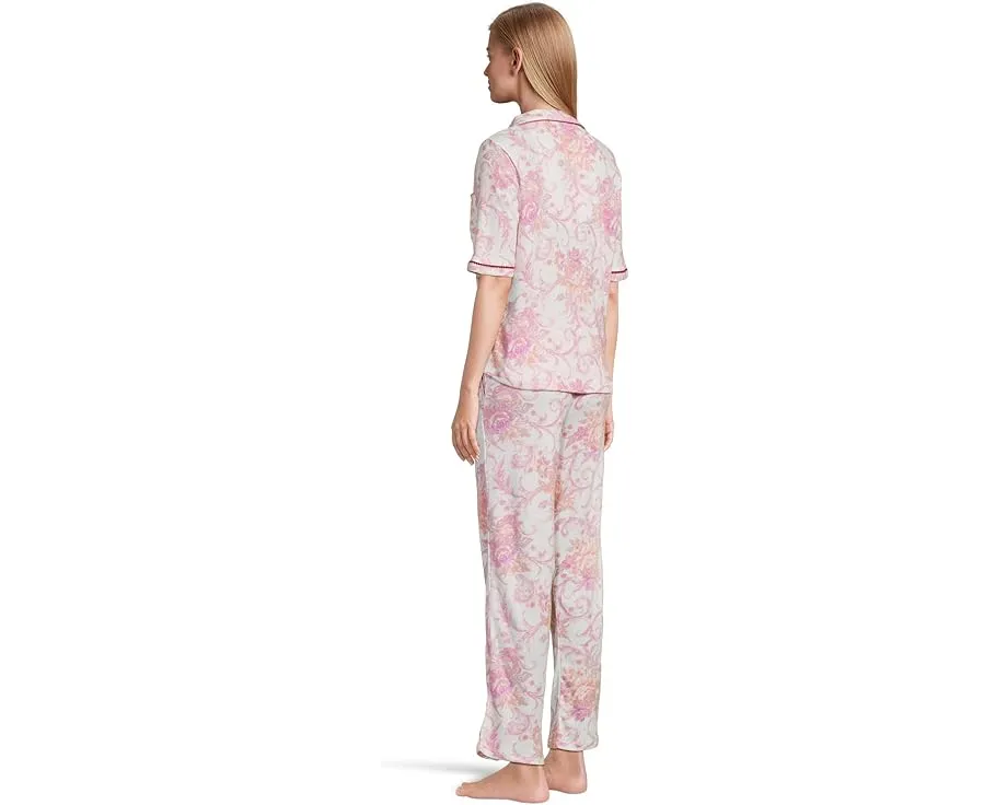 Комплект пижамы Karen Neuburger Petite с кружевом и рукавом три четверти