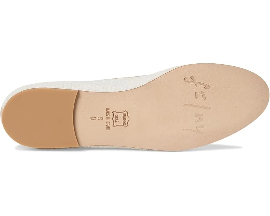 Балетки French Sole Marge из конопляного полотна с бантом и стелькой EVA