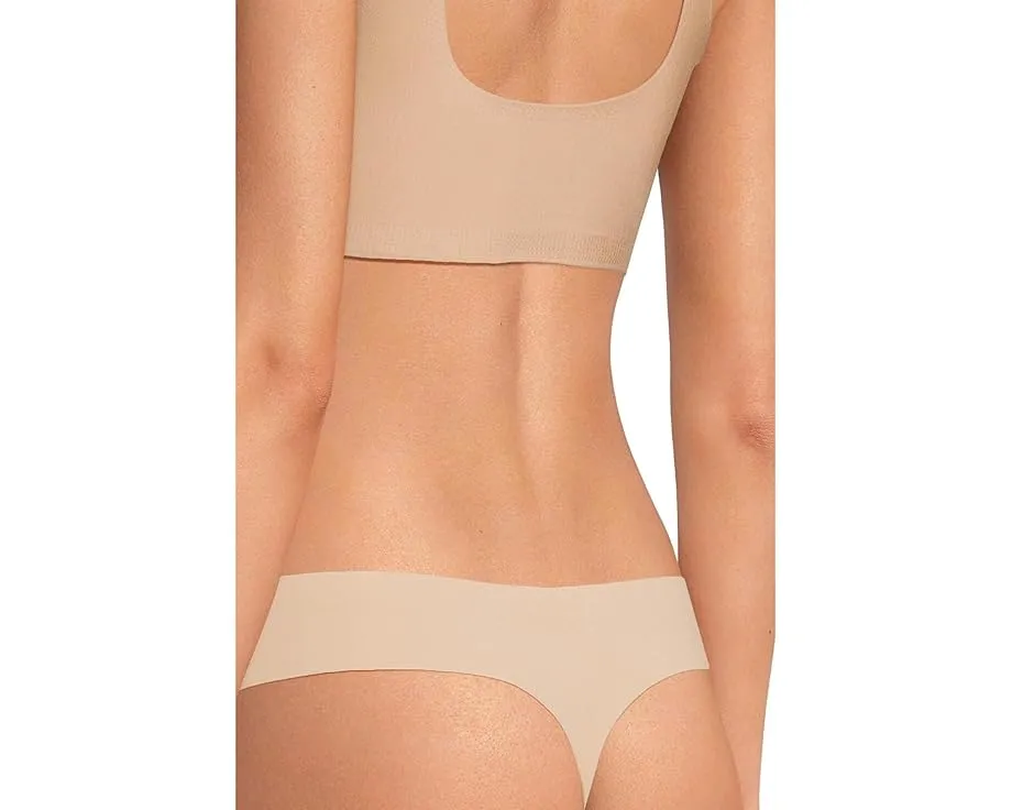 Стринги Commando Double Take Lace с кружевной вставкой и микрофиброй