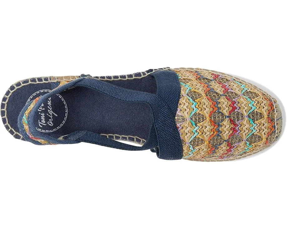 Эспадрильи Toni Pons Terra-Tt из разноцветной ткани с джутовым клином