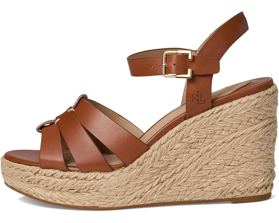 Босоножки Lauren Ralph Lauren Soffia Calfskin Espadrille на танкетке