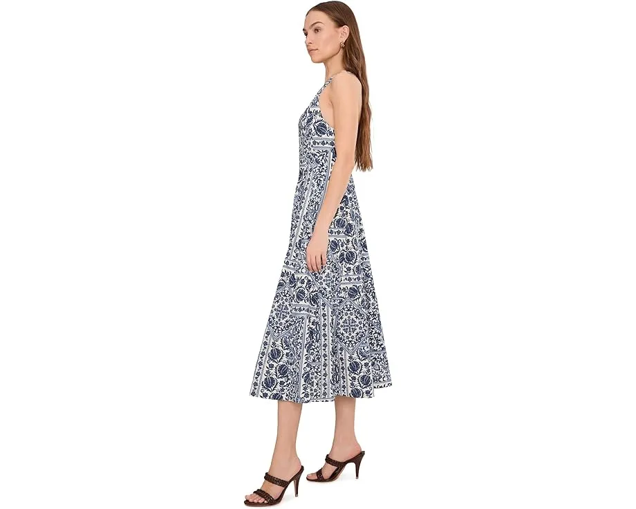 Миди-платье Avec Les Filles с открытой спиной и контрастными вставками