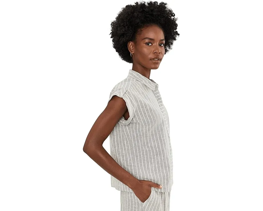 Рубашка Lurex Linen Resort с блестками NIC+ZOE