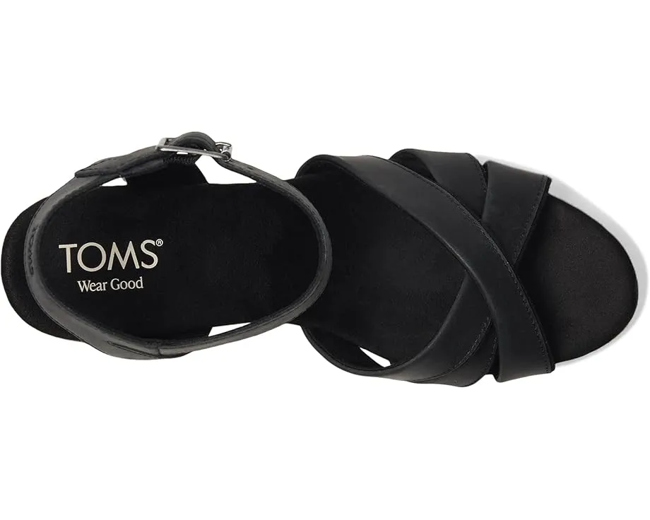 Босоножки TOMS Majorca Strappy на каблуке с ремешками и замшевым верхом