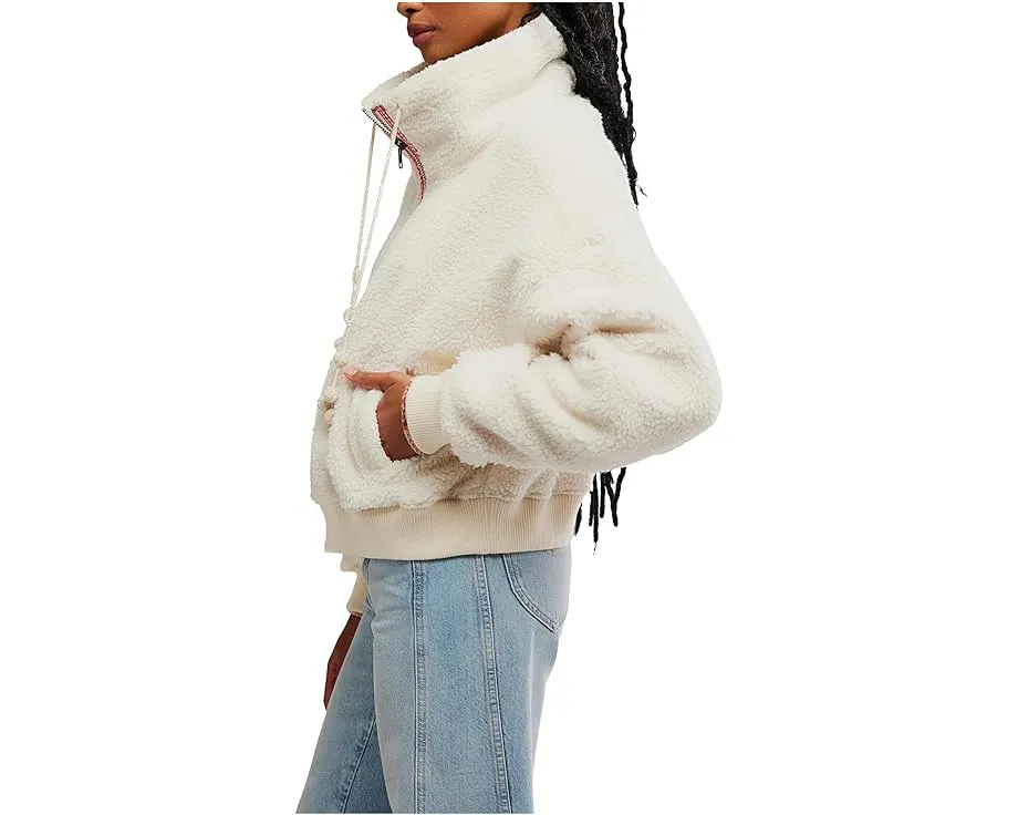 Кардиган Free People Alpine Sherpa с искусственным мехом и шнурками