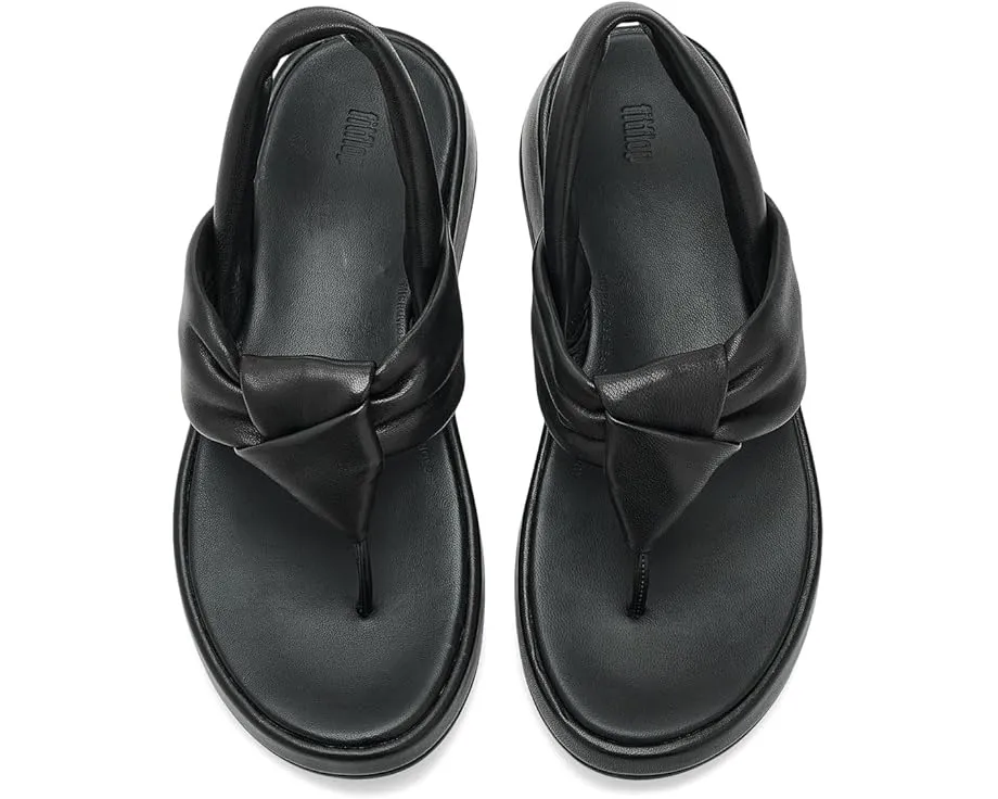 Сандалии FitFlop F Mode Knot с узлом из мягкой кожи и задним ремешком