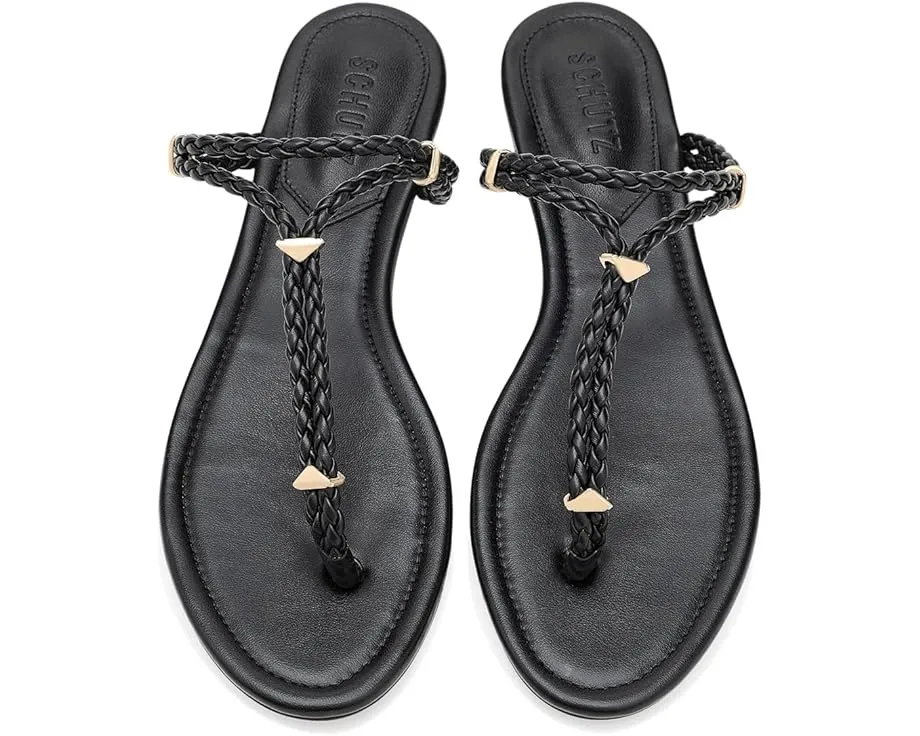 Балетки Schutz Cordelia Flat с открытым мысом и цепочкой