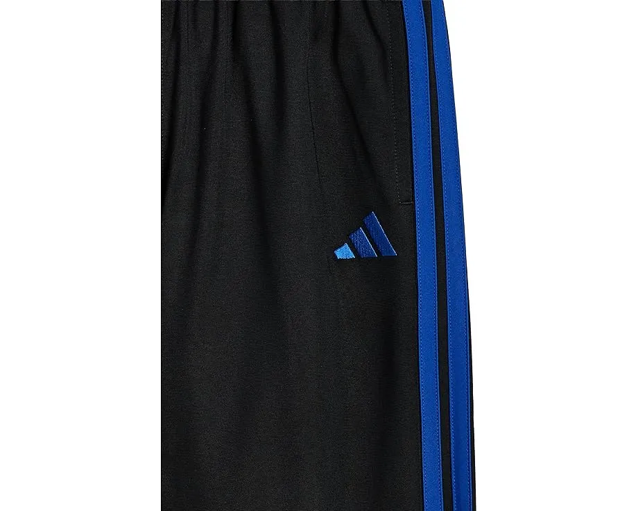 Adidas детские спортивные штаны 3-Stripe Tricot для больших детей в черном и синем цветах