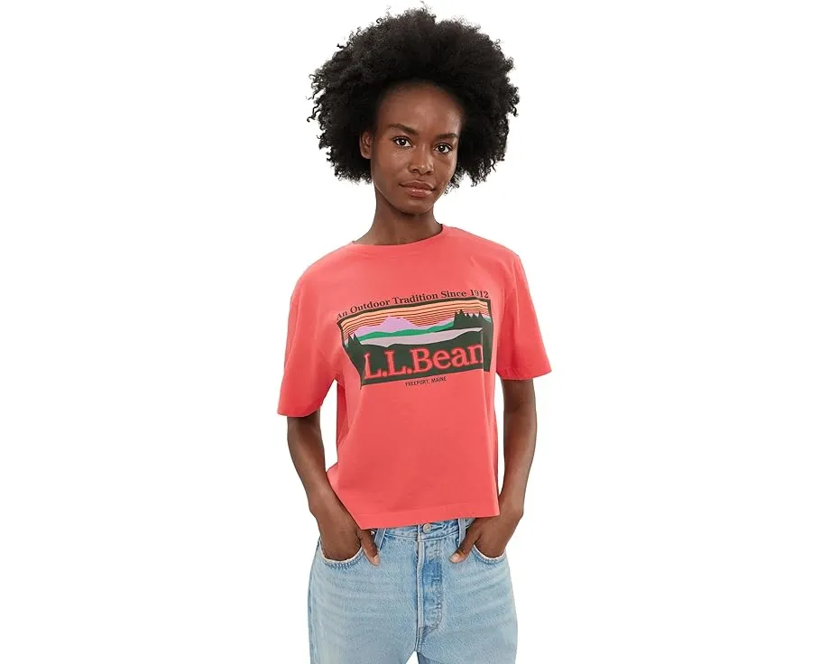 Футболка L.L.Bean Sunday Sunwashed Crew Tee с принтом
