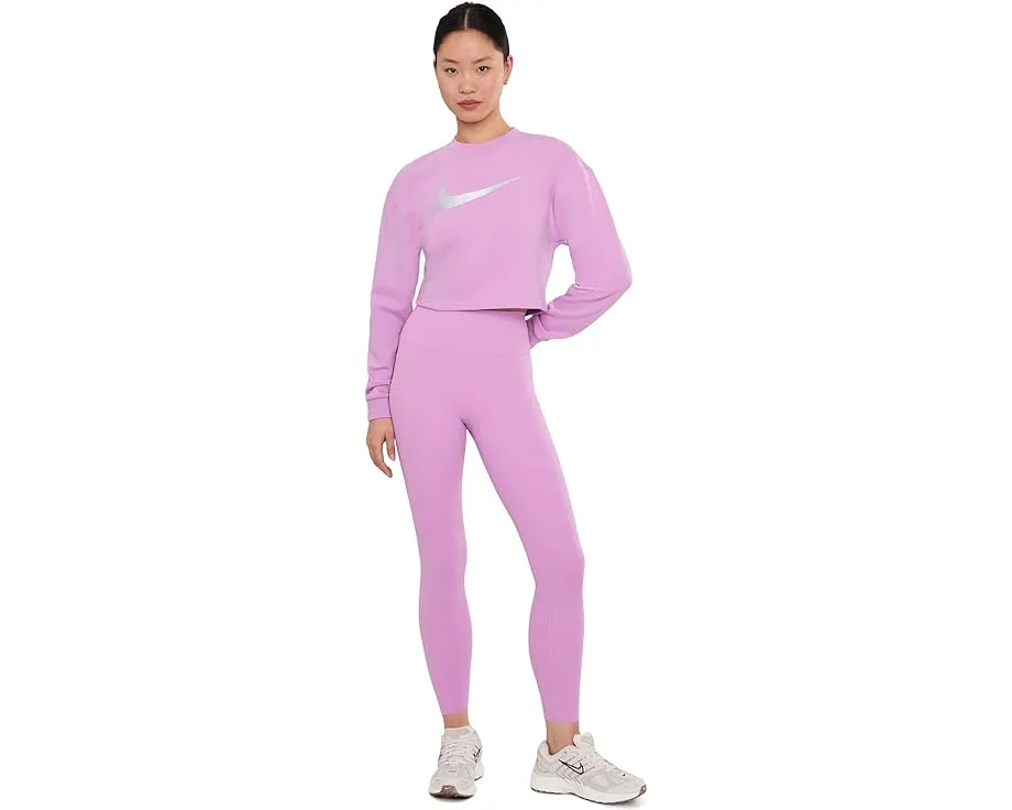 Топ Nike Pro Dri-FIT с круглым вырезом из френч терри