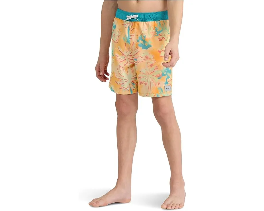 Шорты Hurley Kids Pop Color Palm Pull-On Swim Trunks с яркой графикой